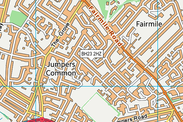 BH23 2HZ map - OS VectorMap District (Ordnance Survey)