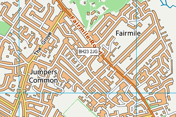 BH23 2JG map - OS VectorMap District (Ordnance Survey)