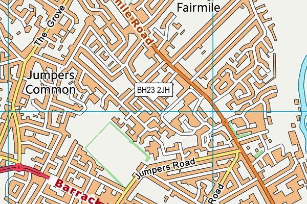 BH23 2JH map - OS VectorMap District (Ordnance Survey)