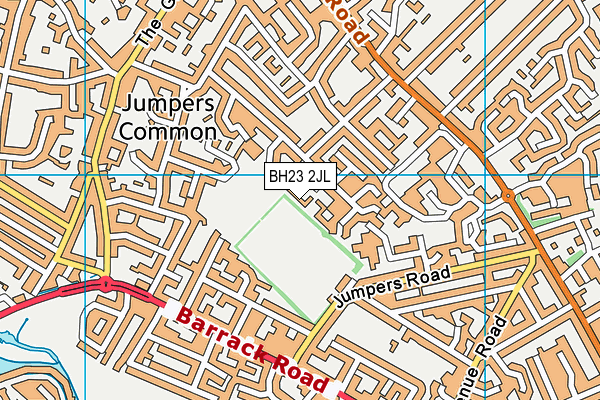 BH23 2JL map - OS VectorMap District (Ordnance Survey)