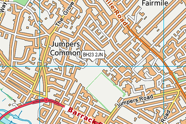 BH23 2JN map - OS VectorMap District (Ordnance Survey)