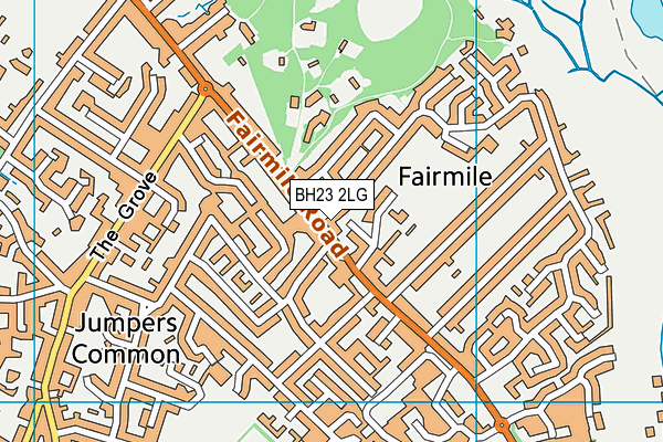 BH23 2LG map - OS VectorMap District (Ordnance Survey)