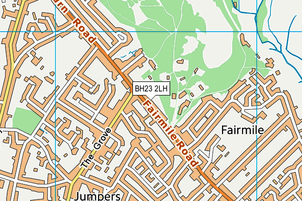 BH23 2LH map - OS VectorMap District (Ordnance Survey)