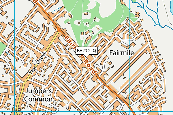 BH23 2LQ map - OS VectorMap District (Ordnance Survey)
