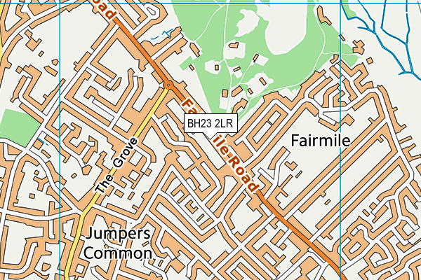 BH23 2LR map - OS VectorMap District (Ordnance Survey)