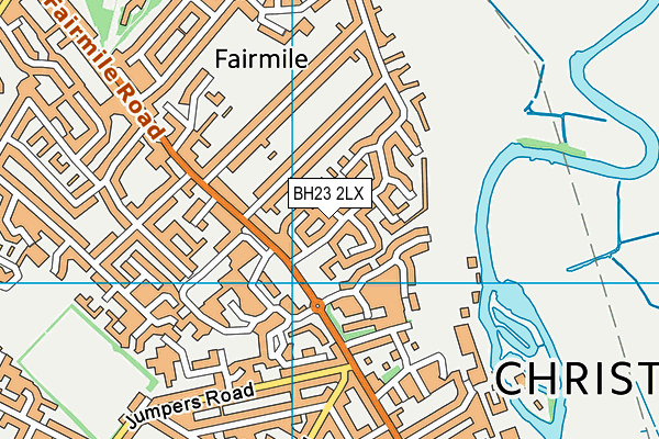 BH23 2LX map - OS VectorMap District (Ordnance Survey)