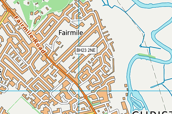 BH23 2NE map - OS VectorMap District (Ordnance Survey)