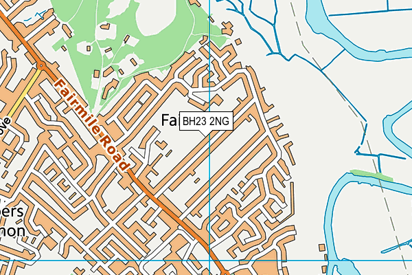 BH23 2NG map - OS VectorMap District (Ordnance Survey)