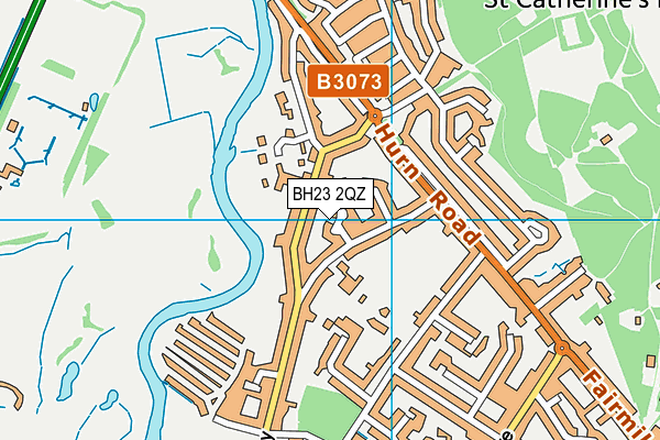 BH23 2QZ map - OS VectorMap District (Ordnance Survey)