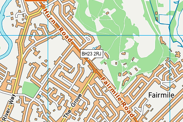 BH23 2RJ map - OS VectorMap District (Ordnance Survey)