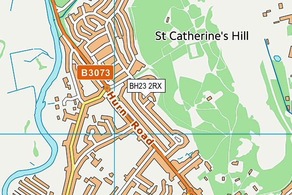 BH23 2RX map - OS VectorMap District (Ordnance Survey)