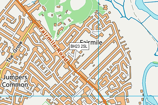 BH23 2SL map - OS VectorMap District (Ordnance Survey)