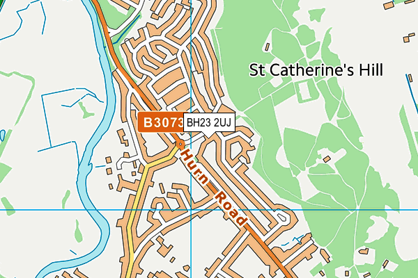 BH23 2UJ map - OS VectorMap District (Ordnance Survey)