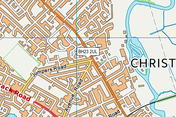 BH23 2UL map - OS VectorMap District (Ordnance Survey)