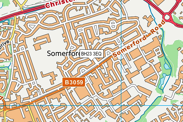 BH23 3EQ map - OS VectorMap District (Ordnance Survey)