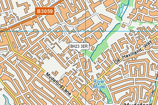 BH23 3ER map - OS VectorMap District (Ordnance Survey)