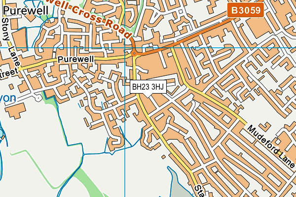 BH23 3HJ map - OS VectorMap District (Ordnance Survey)
