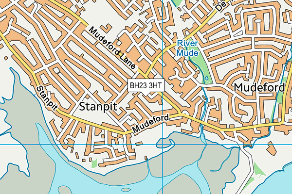 BH23 3HT map - OS VectorMap District (Ordnance Survey)