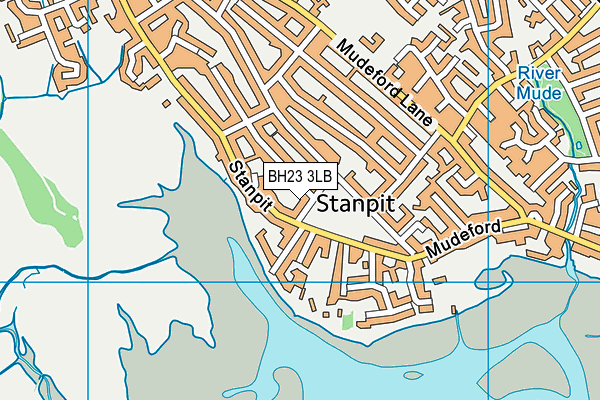 Mudeford Recreation Ground map (BH23 3LB) - OS VectorMap District (Ordnance Survey)