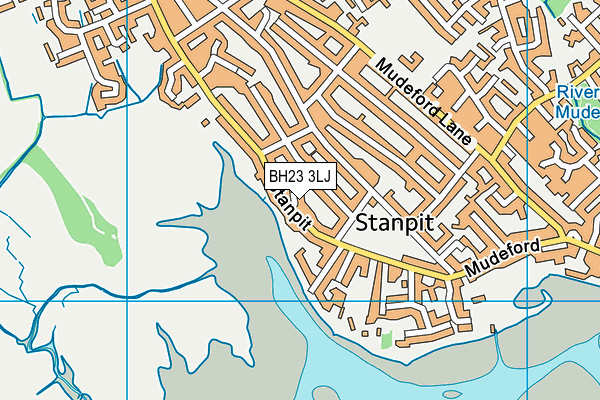 BH23 3LJ map - OS VectorMap District (Ordnance Survey)