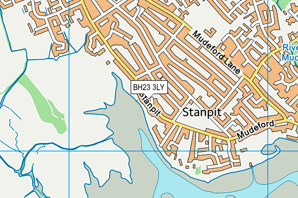 BH23 3LY map - OS VectorMap District (Ordnance Survey)