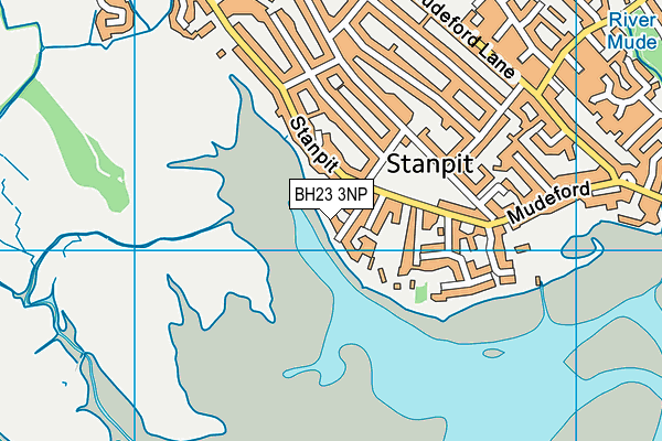 BH23 3NP map - OS VectorMap District (Ordnance Survey)