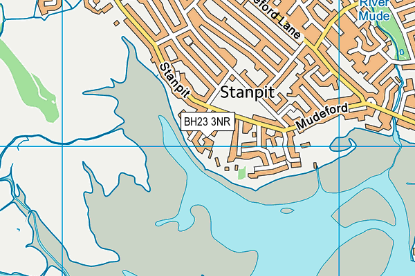 BH23 3NR map - OS VectorMap District (Ordnance Survey)