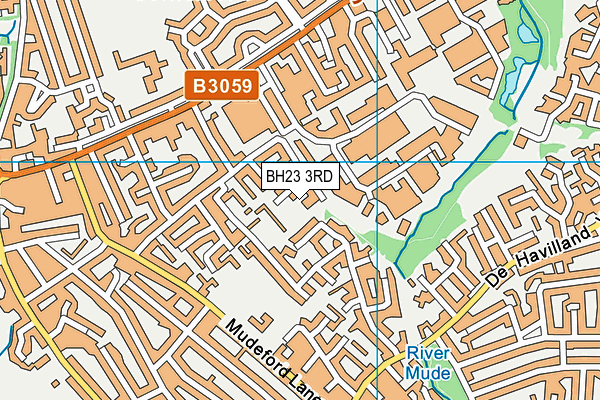 BH23 3RD map - OS VectorMap District (Ordnance Survey)