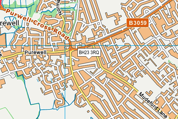 BH23 3RQ map - OS VectorMap District (Ordnance Survey)