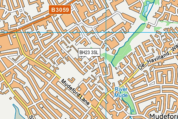 BH23 3SL map - OS VectorMap District (Ordnance Survey)