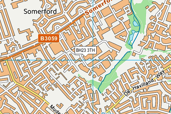 BH23 3TH map - OS VectorMap District (Ordnance Survey)