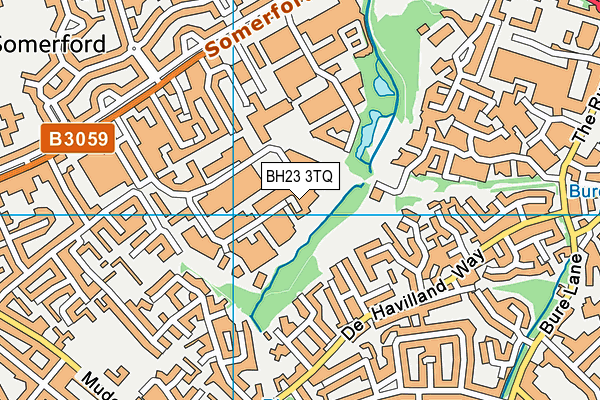 BH23 3TQ map - OS VectorMap District (Ordnance Survey)