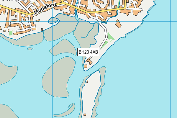 BH23 4AB map - OS VectorMap District (Ordnance Survey)