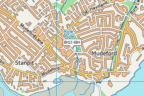 BH23 4BH map - OS VectorMap District (Ordnance Survey)