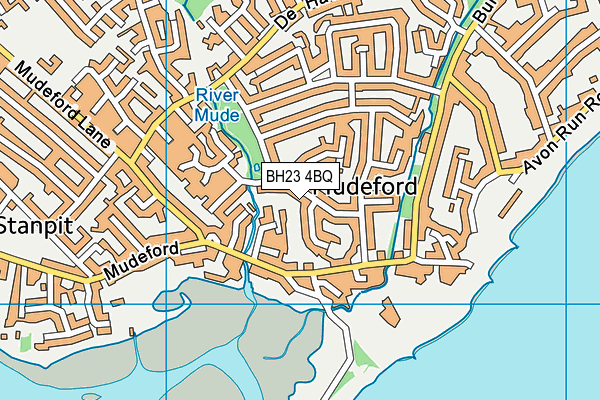 BH23 4BQ map - OS VectorMap District (Ordnance Survey)