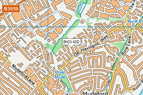 BH23 4DD map - OS VectorMap District (Ordnance Survey)