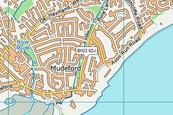 BH23 4DJ map - OS VectorMap District (Ordnance Survey)