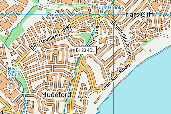 BH23 4DL map - OS VectorMap District (Ordnance Survey)