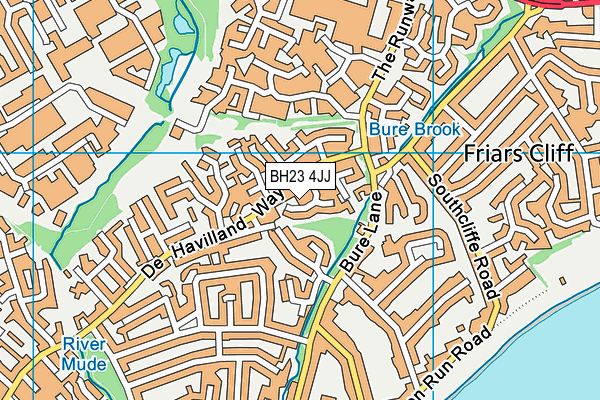 BH23 4JJ map - OS VectorMap District (Ordnance Survey)