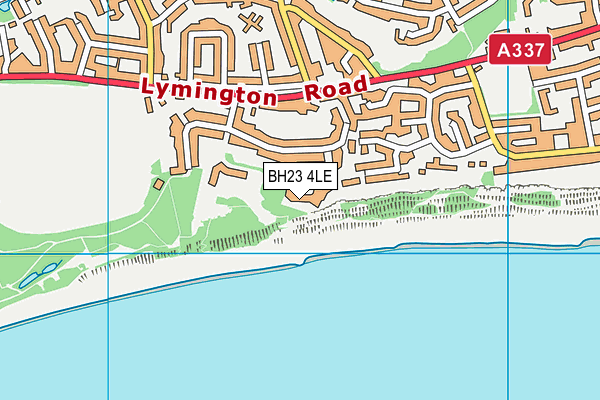 BH23 4LE map - OS VectorMap District (Ordnance Survey)