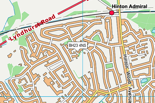 BH23 4NS map - OS VectorMap District (Ordnance Survey)
