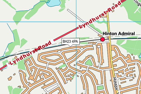 BH23 4PA map - OS VectorMap District (Ordnance Survey)
