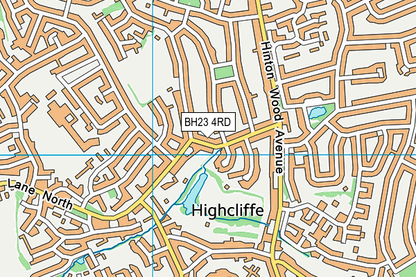 BH23 4RD map - OS VectorMap District (Ordnance Survey)