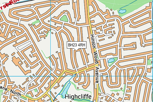 BH23 4RH map - OS VectorMap District (Ordnance Survey)