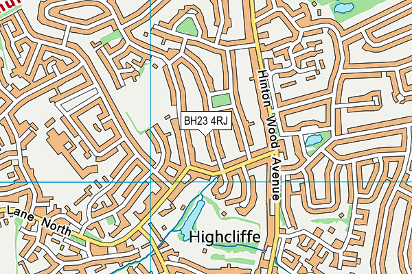 BH23 4RJ map - OS VectorMap District (Ordnance Survey)