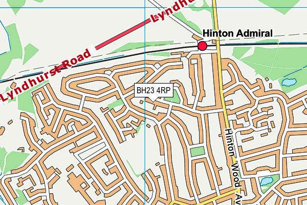 BH23 4RP map - OS VectorMap District (Ordnance Survey)