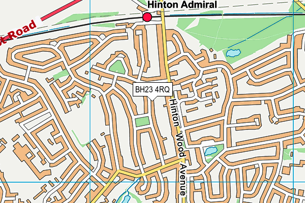 BH23 4RQ map - OS VectorMap District (Ordnance Survey)