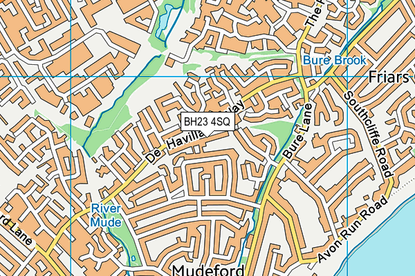 BH23 4SQ map - OS VectorMap District (Ordnance Survey)