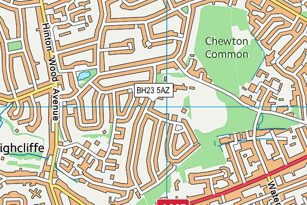 Highcliffe St Mark Primary School map (BH23 5AZ) - OS VectorMap District (Ordnance Survey)