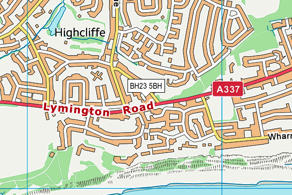 BH23 5BH map - OS VectorMap District (Ordnance Survey)